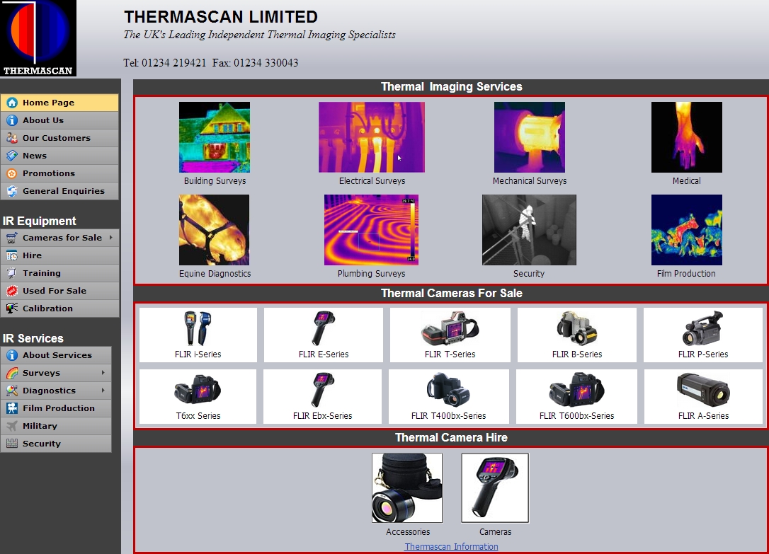 Thermascan Web Site (www.thermascan.co.uk)